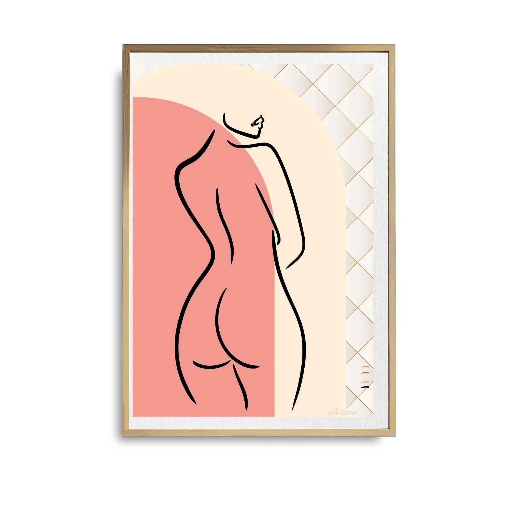 oak framed figure print. N10030 wht bg_converted.webp