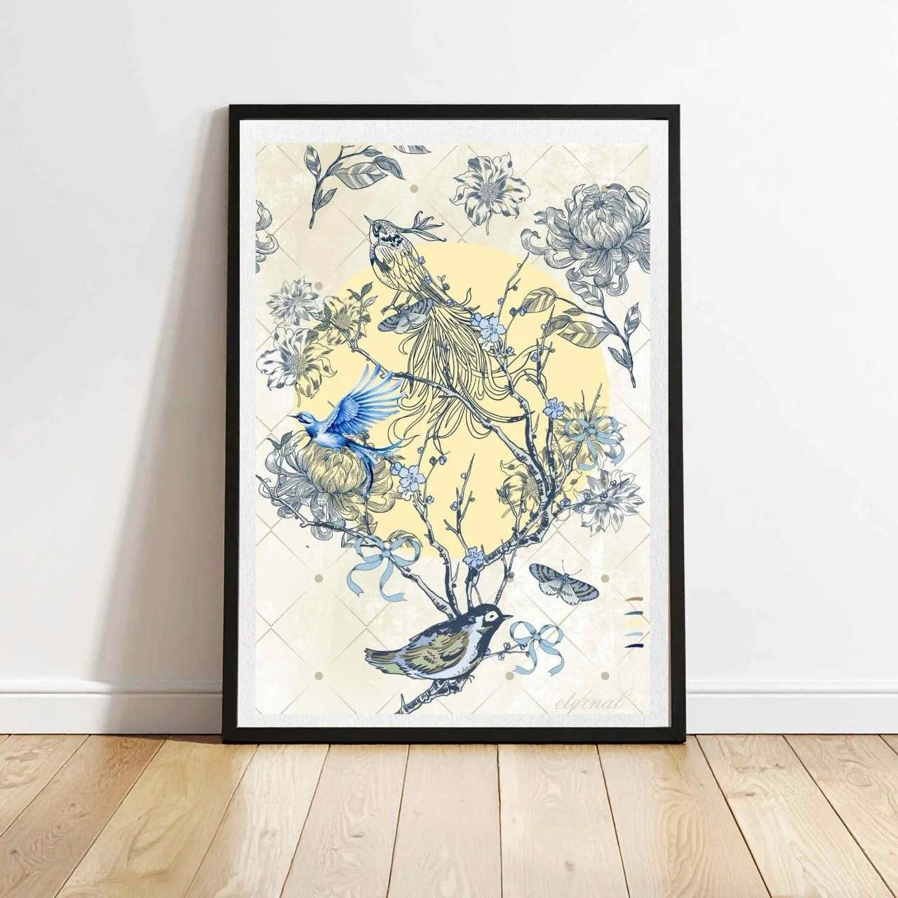 Botanicals & Birds Wall Art Print, Eternal Art Prints - Eternal Art & Design