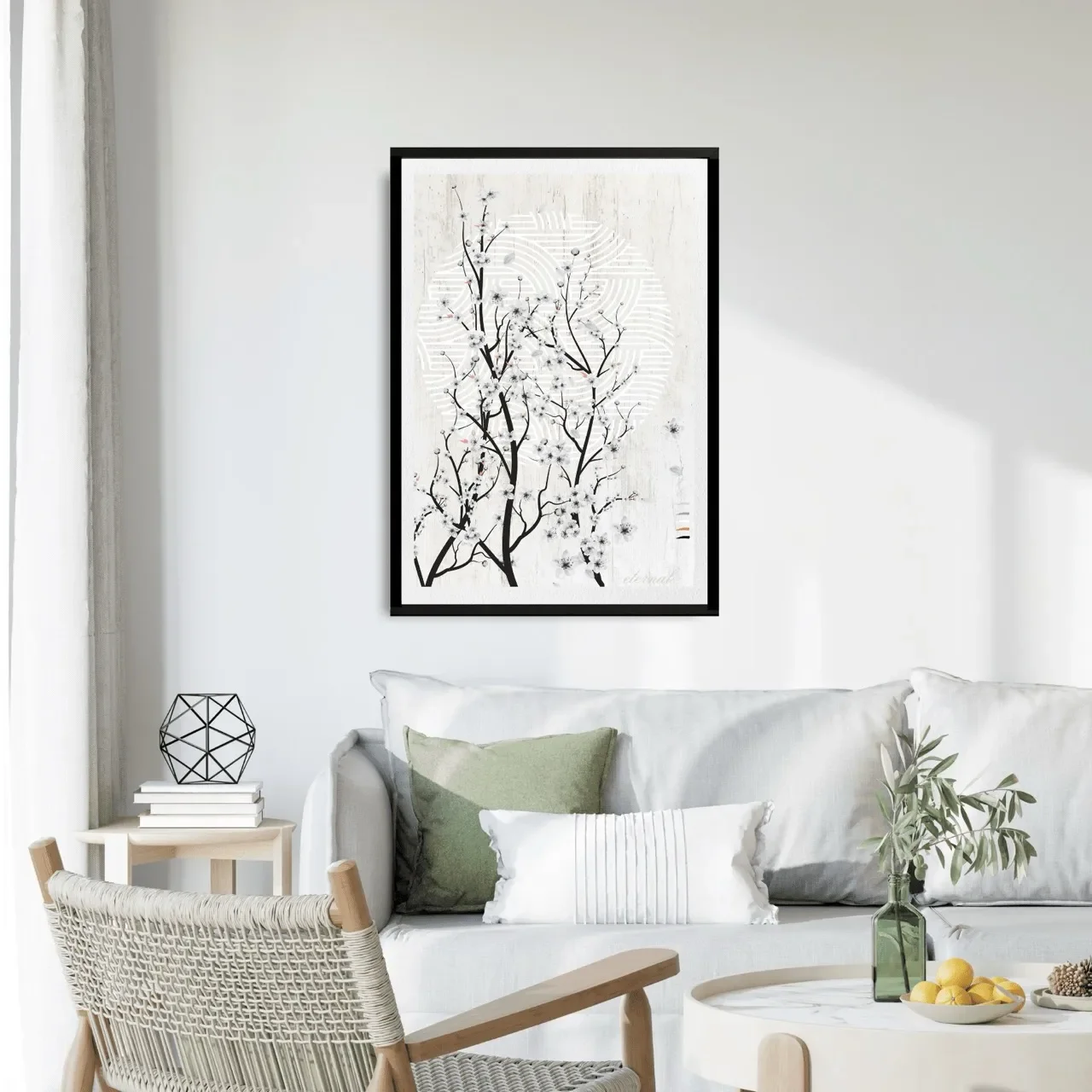 black framed oriental print. I10004 Large_converted.webp