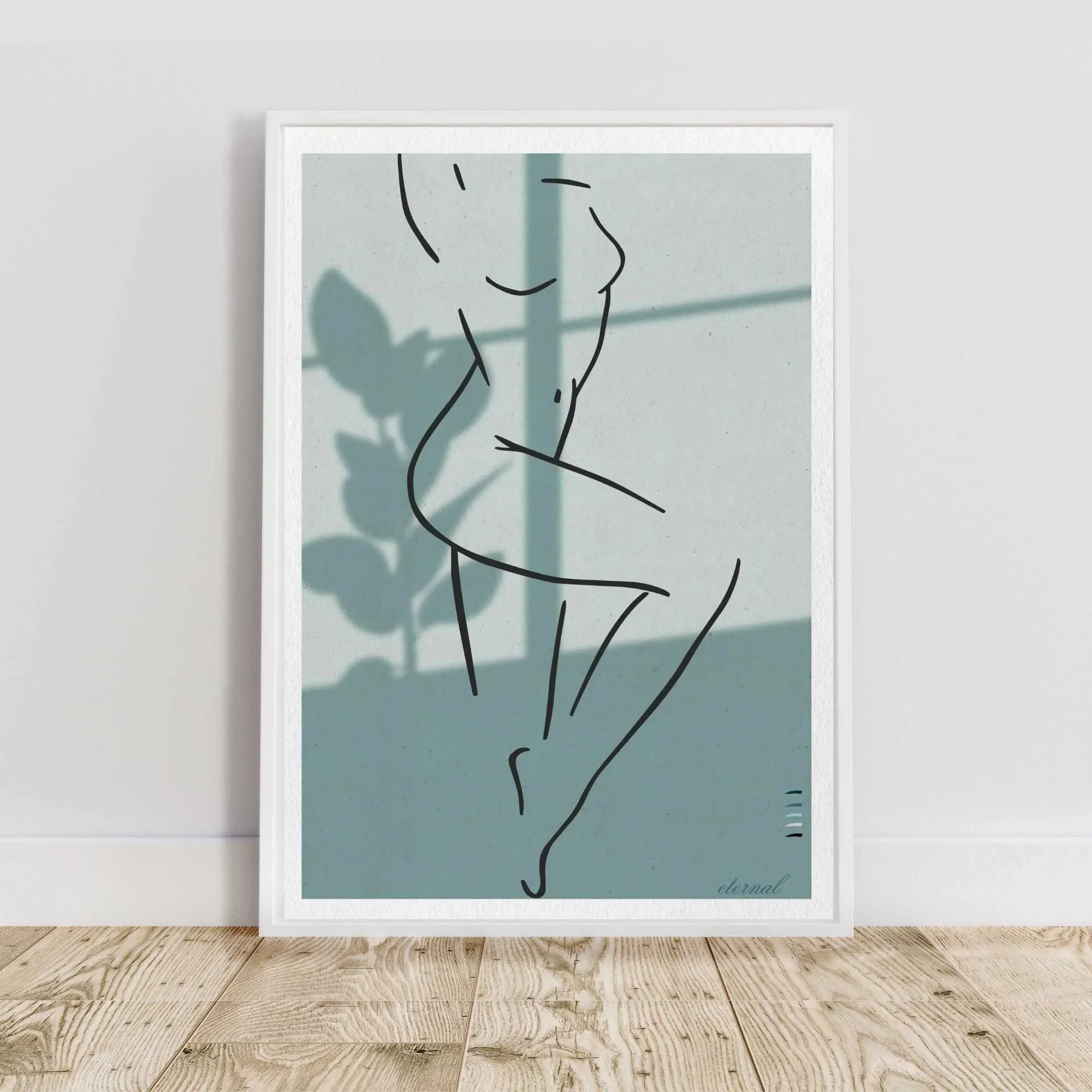 white framed nude sketch N10027 cnr_converted.webp