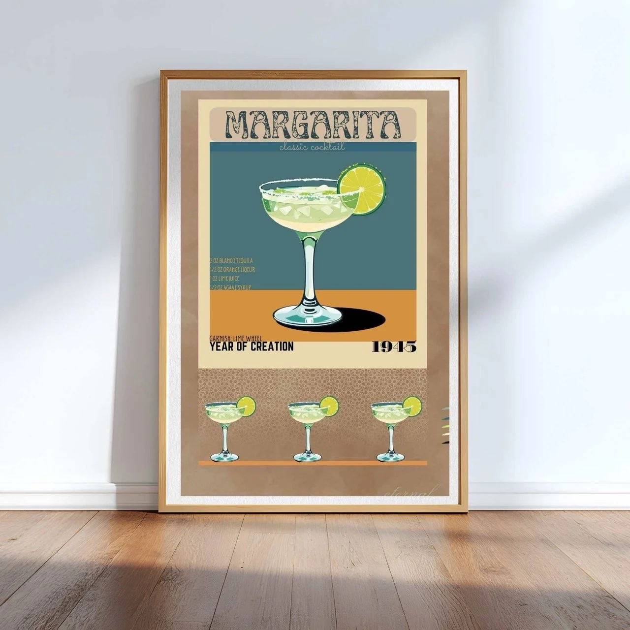 oak framed margarita print I10081 Large cnr.jpeg
