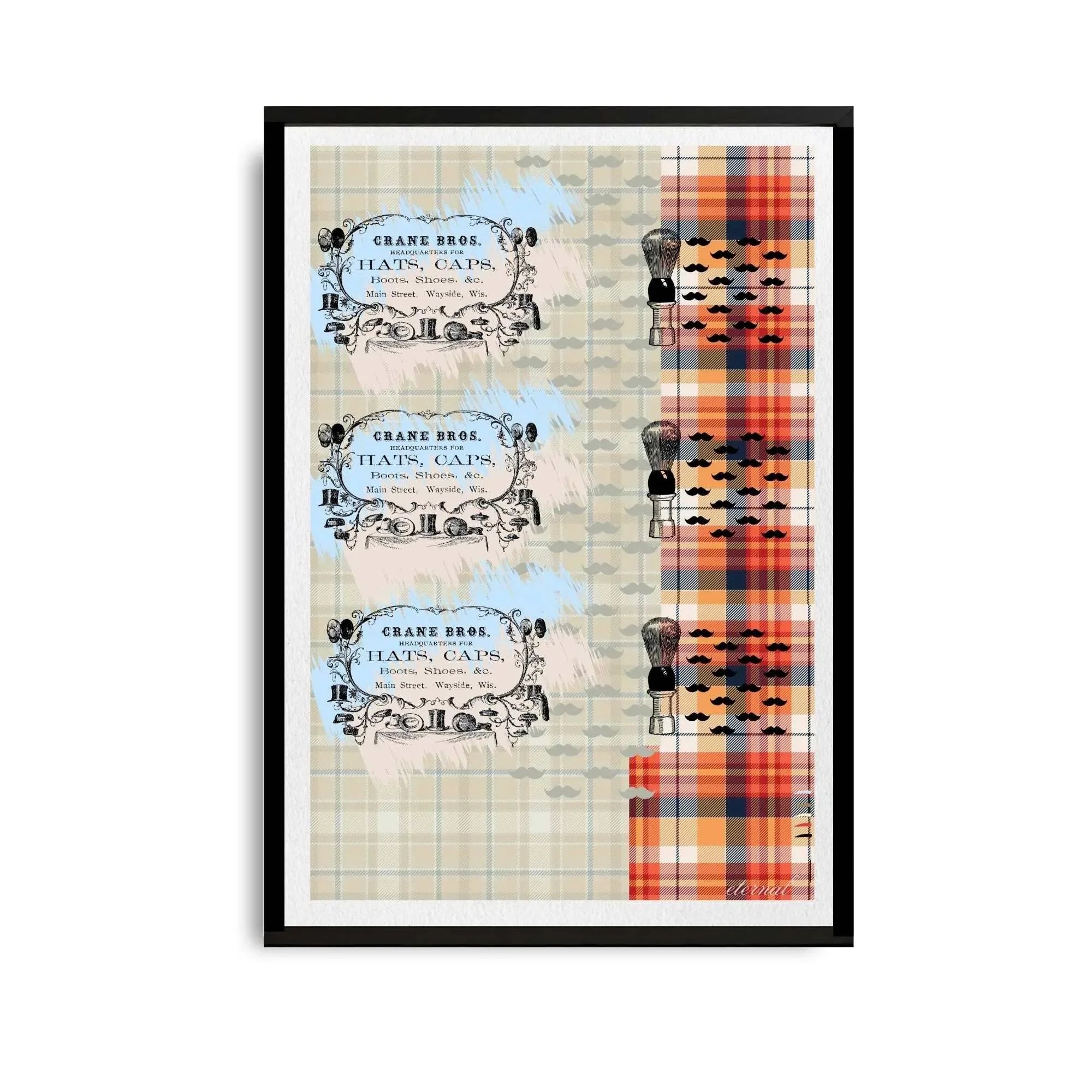 black framed print. N10069 wht bg_converted.webp