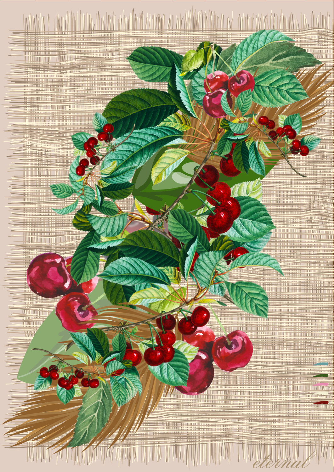 Blossoming Cherry Botanical Print - Special Edition Wall Art Eternal Art Prints