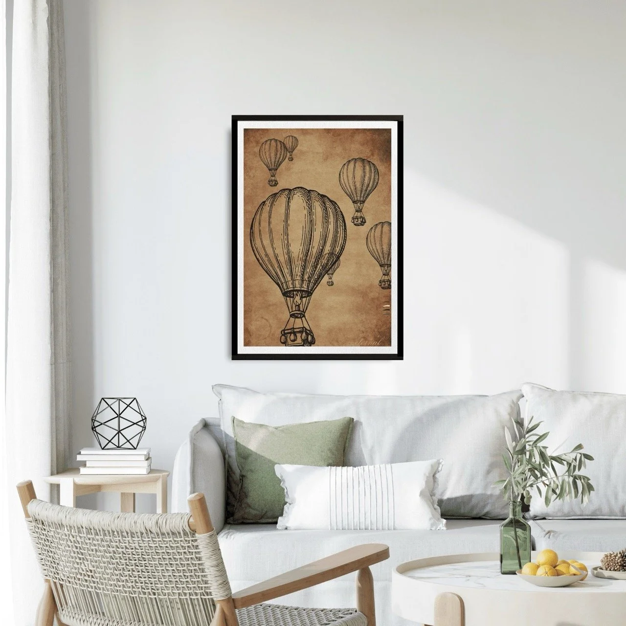 Hot Air Balloons Wall Art Print , Eternal Art Prints - Eternal Art & Design