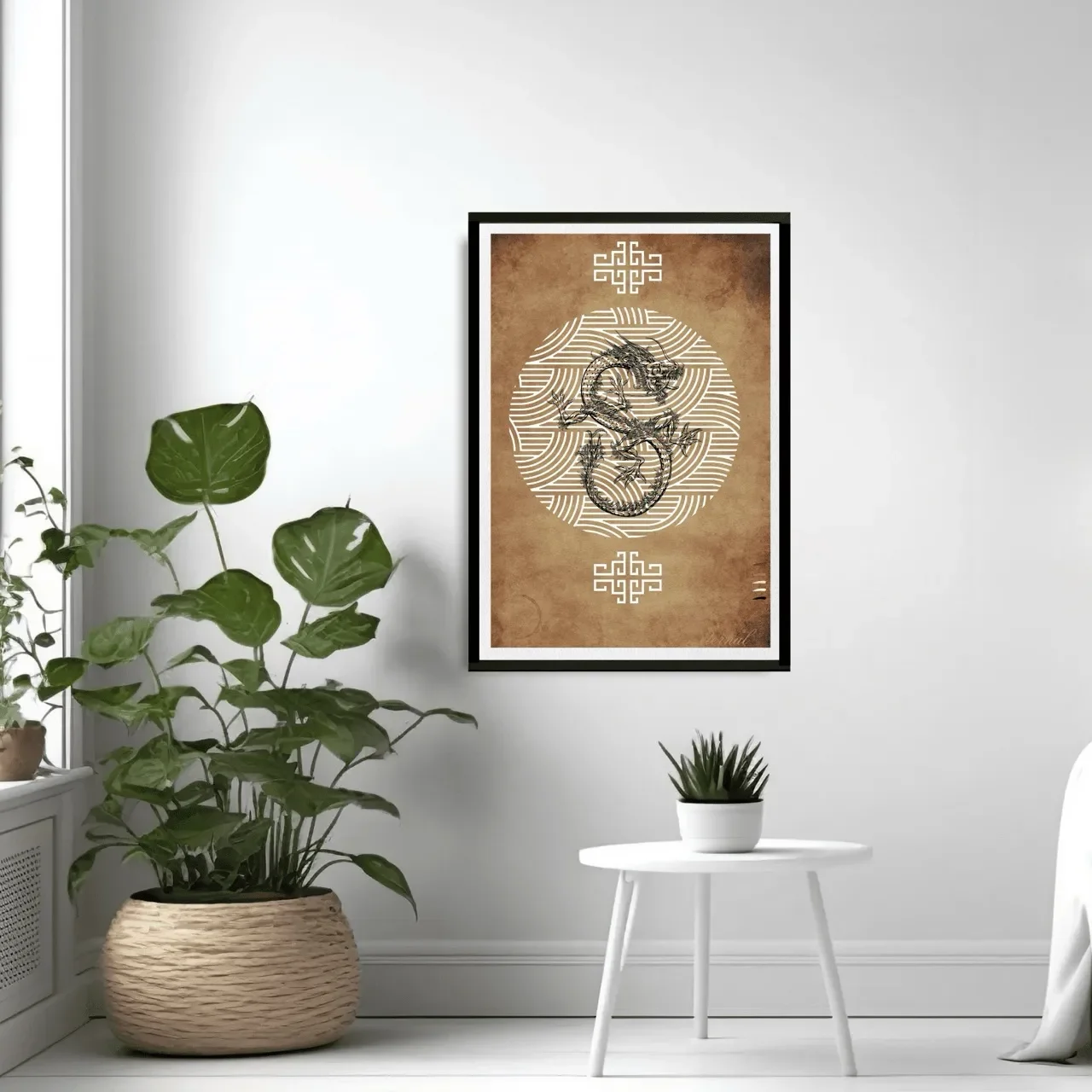 black framed oriental print. I10002 (3) Large_converted.webp