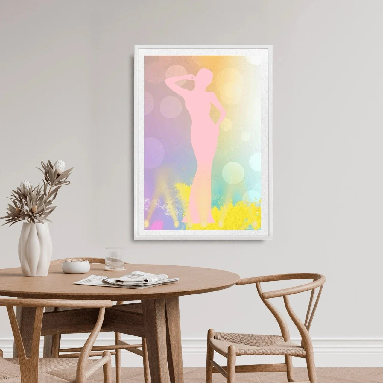 Female Stage icon in Pastel Art Print - Sydney Artist, Eternal Art Prints - Eternal Art & Design