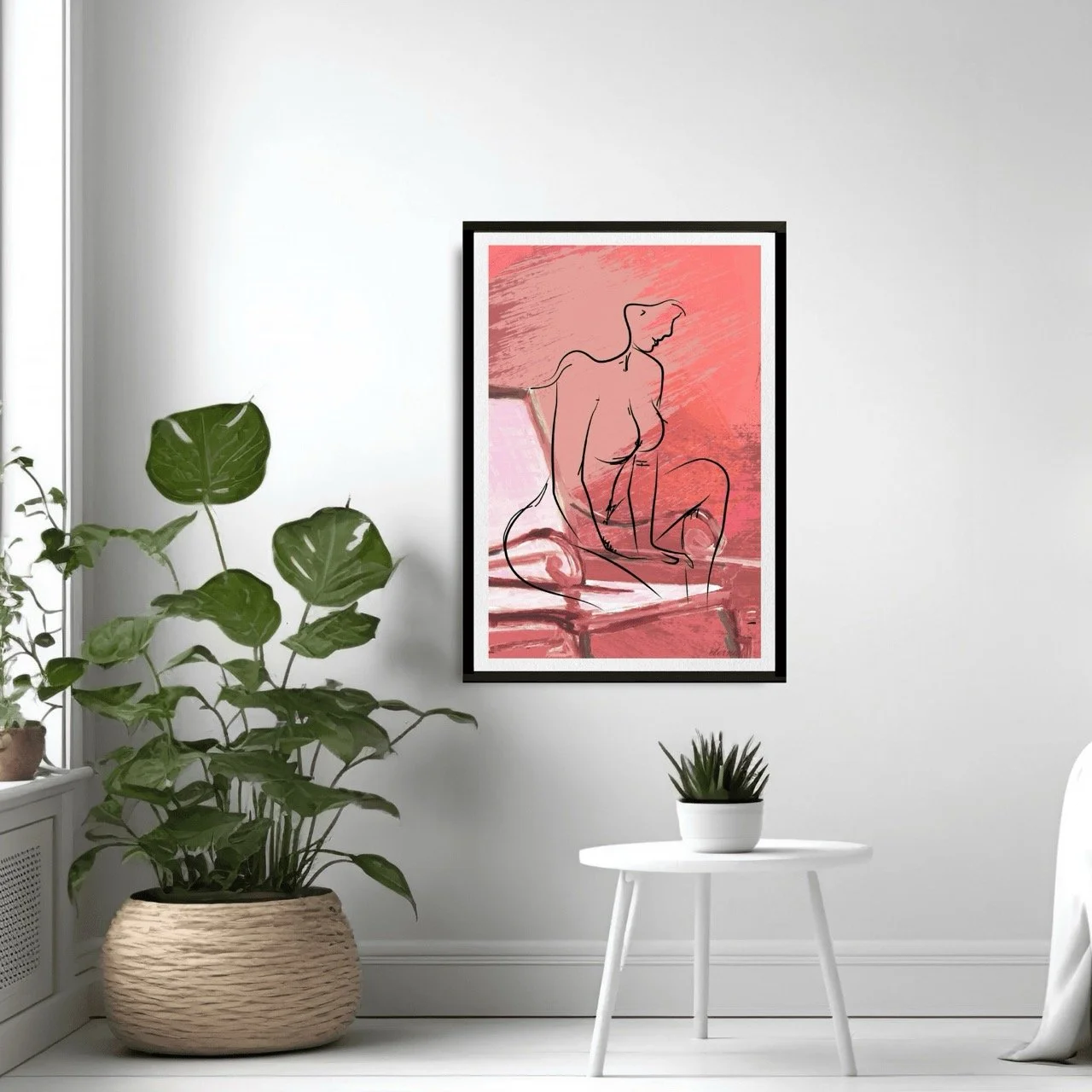 Female Figure in Red Wall Art Print, Sydney Artist - Eternal Art Prints - Eternal Art & Design