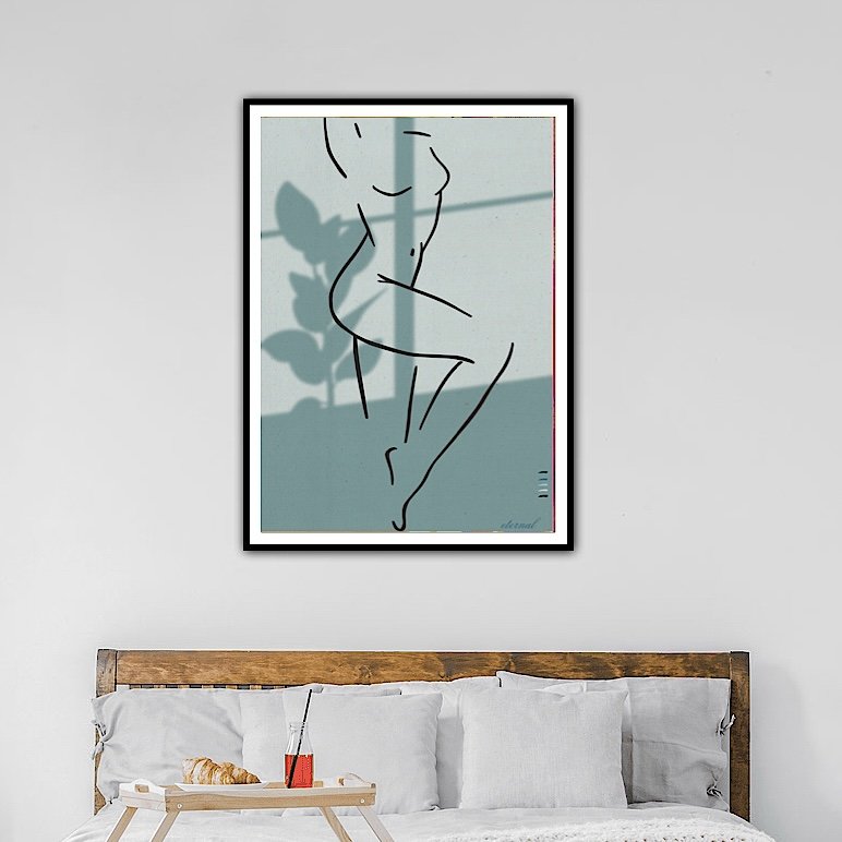 Nude Female Standing in Window Art Print, Sydney Artist - Eternal Art & Design - Eternal Art & Design