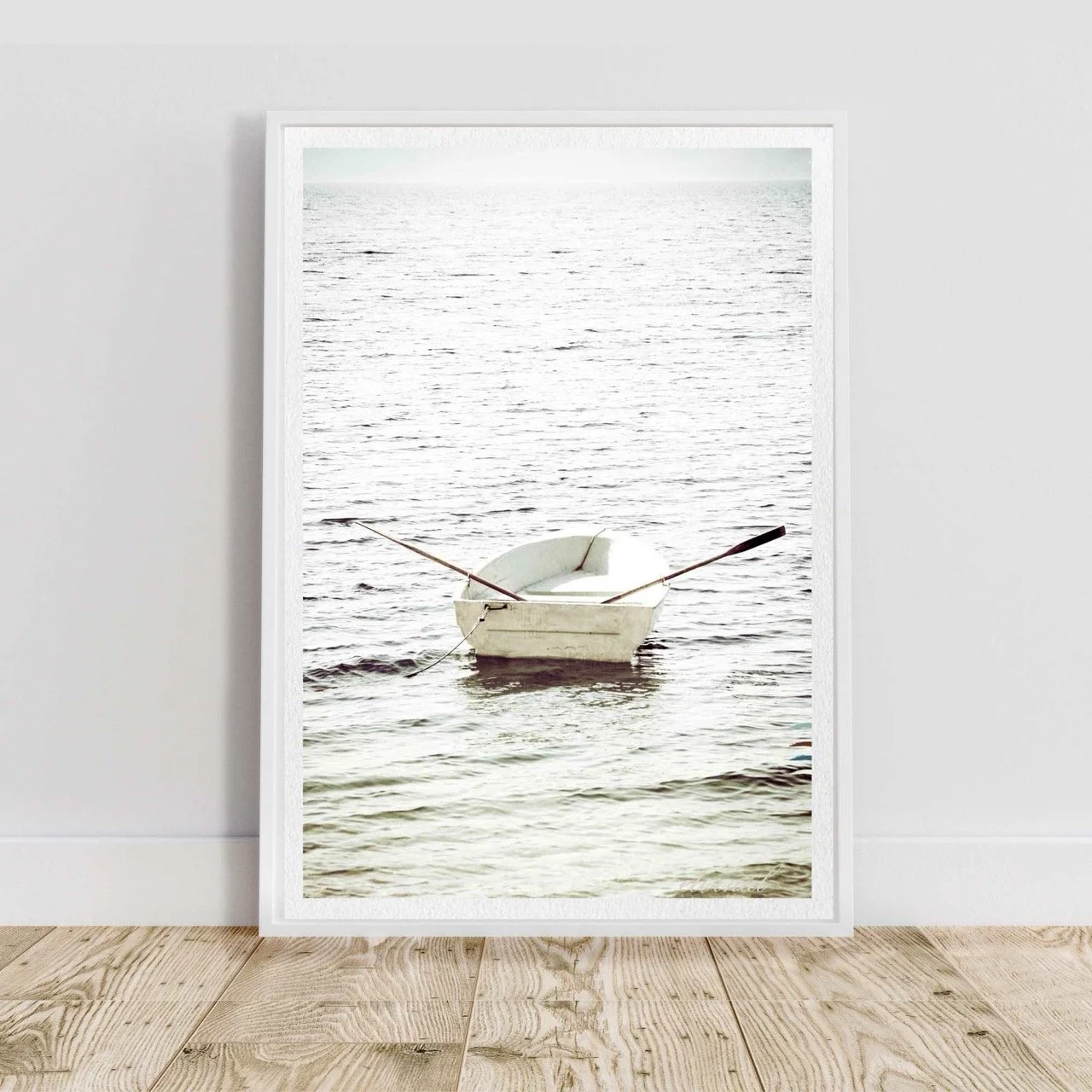 Nautical Rustic Tranquil Rowboat Wall Art Print, Eternal Art Prints - Eternal Art & Design