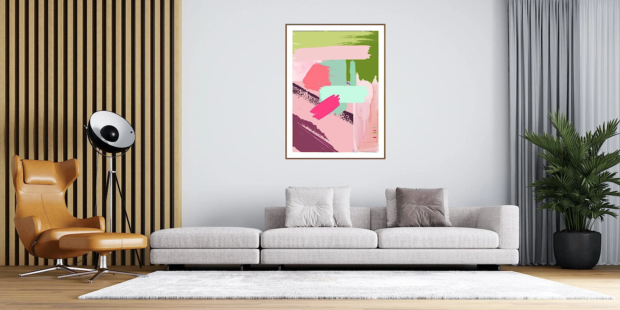 Modern Abstract Brushstrokes 3 Art Print - Sydney Artist, Eternal Art & Design - Eternal Art & Design