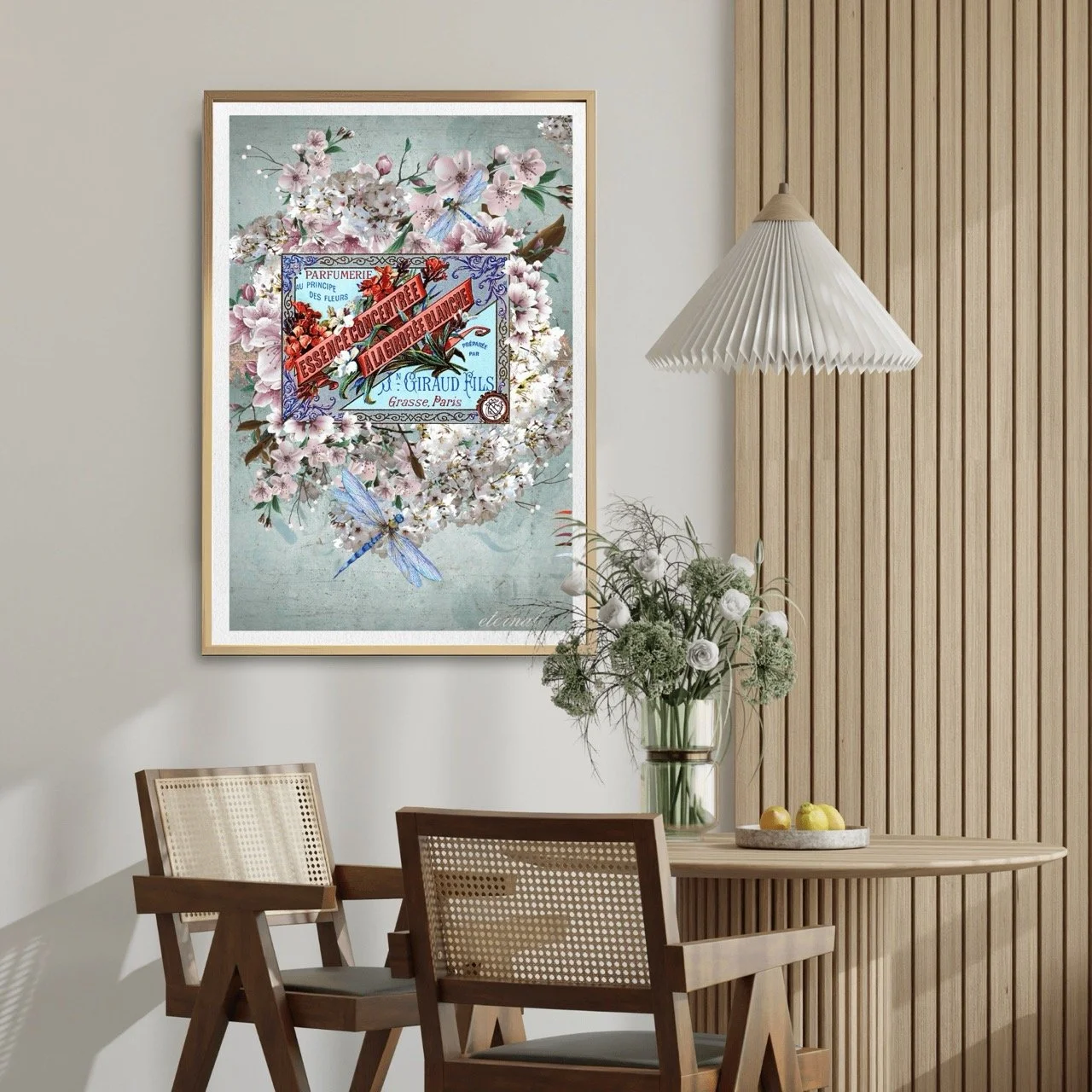 Floral Vintage Botanical Perfume Label Print - Special Edition Wall Art Eternal Art Prints - Eternal Art & Design