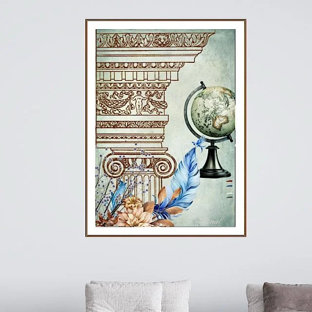 Vintage Architecture & Botanical Old World Print - Special Edition Wall Art Eternal Art & Design - Eternal Art & Design