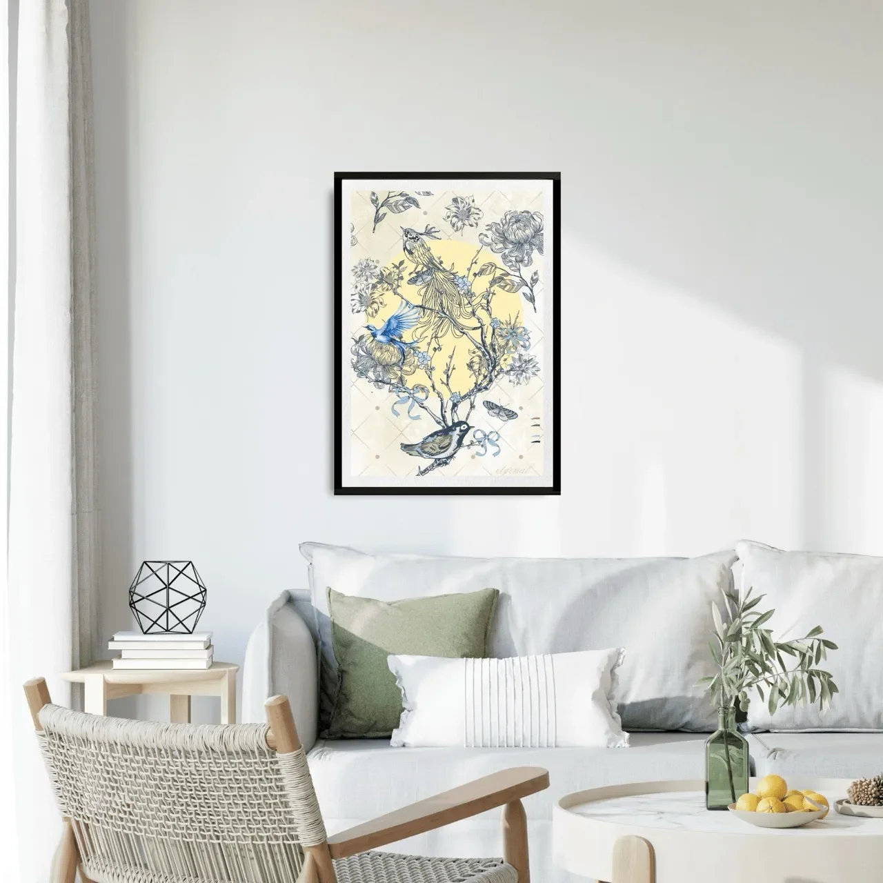 black framed oriental print. I10013 Large_converted.webp