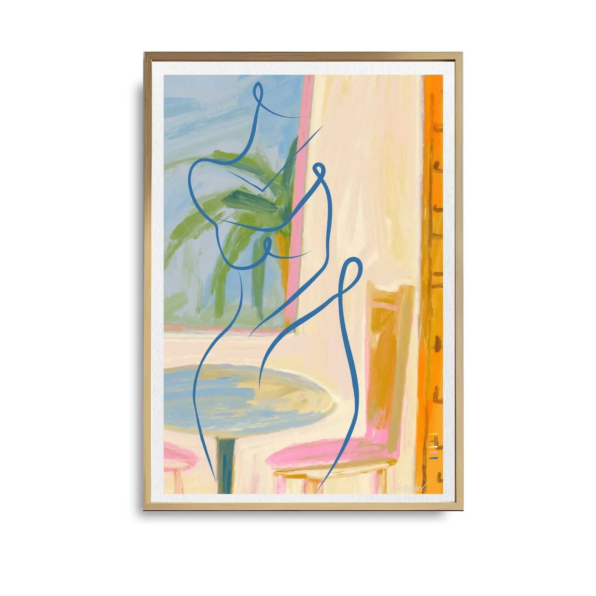 oak framed figure print. N10039 wht bg_converted.webp