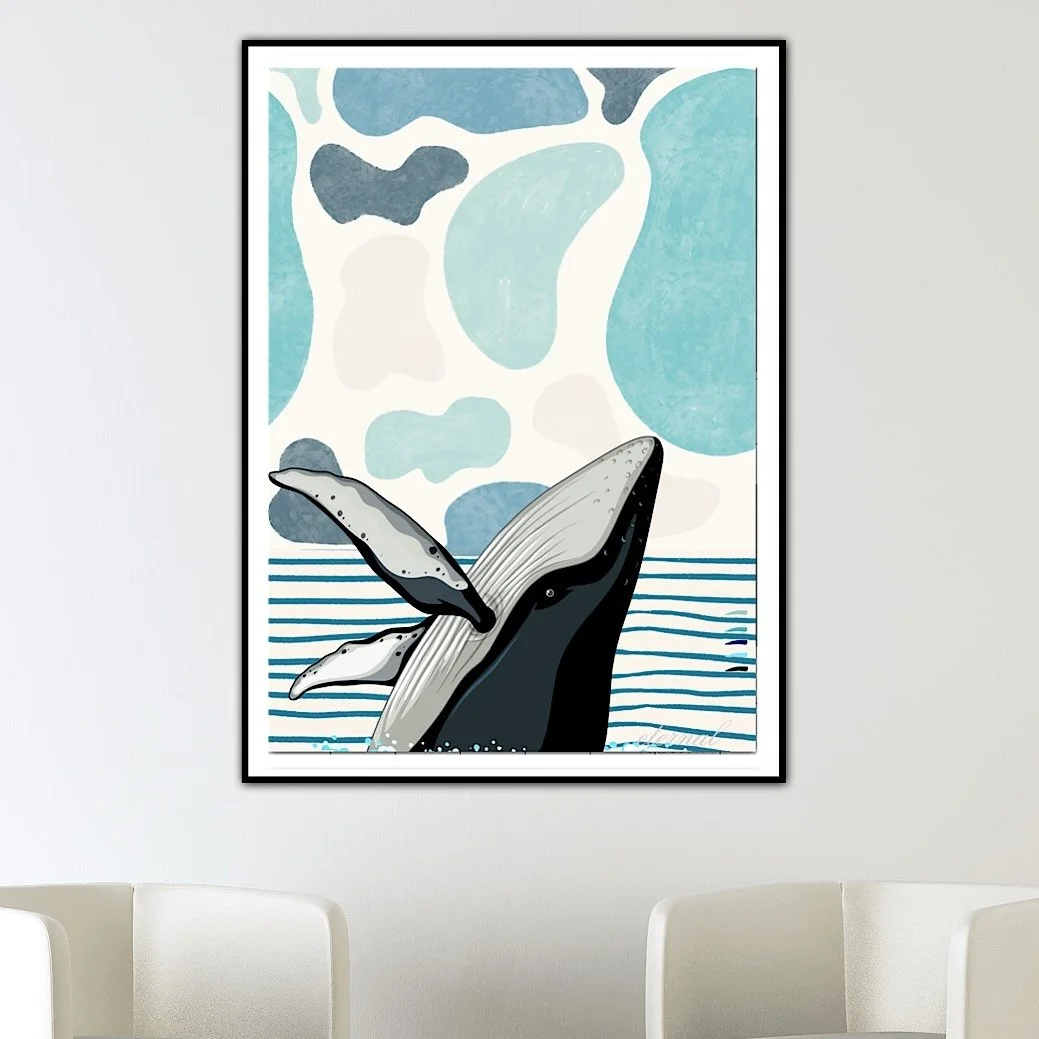 Humpback Whale Wall Art - Eternal Art & Design