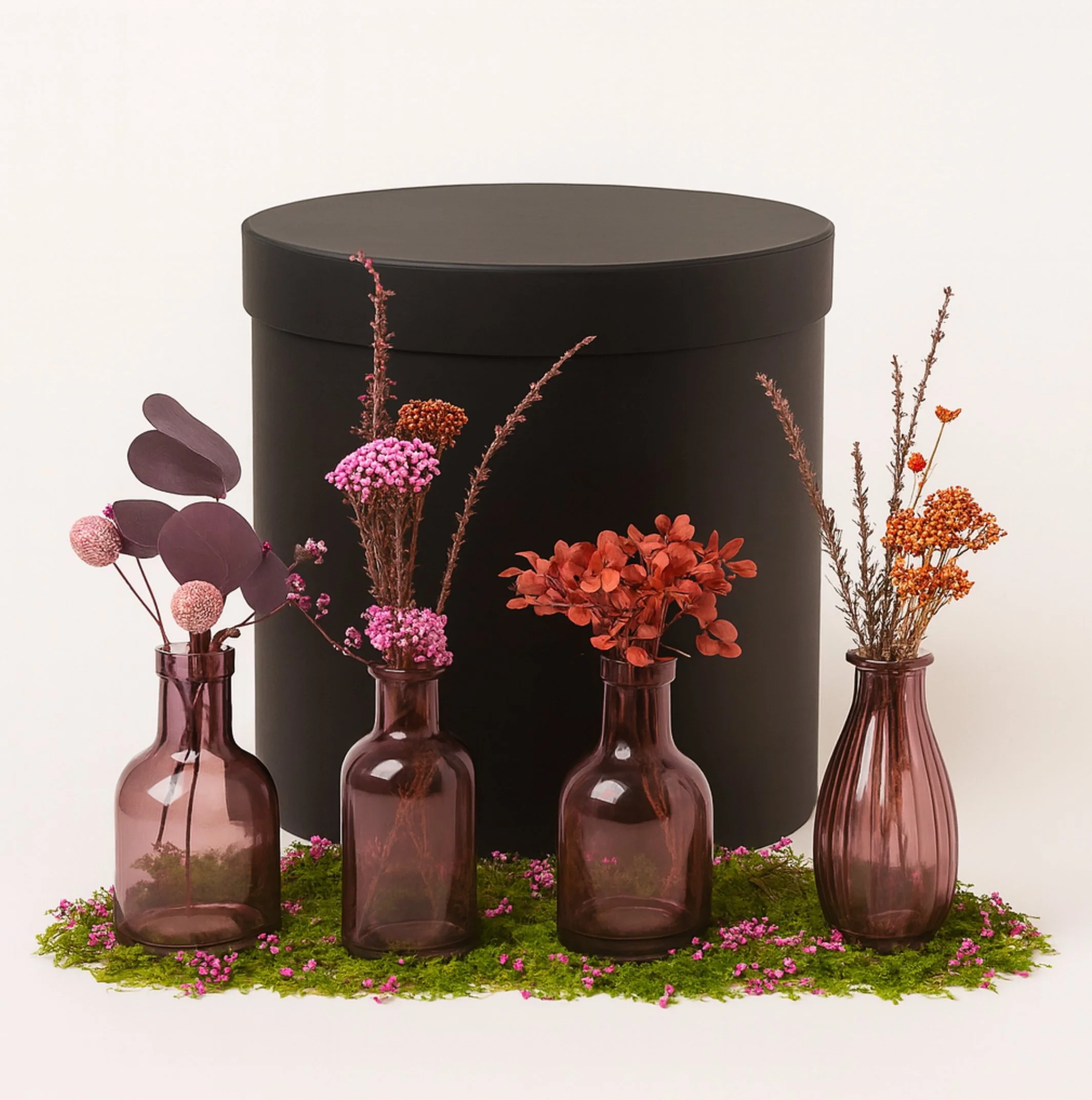 Love Bud Styling Set Mulberry- Eternal Stems. Handcrafted dried & preserved arrangement