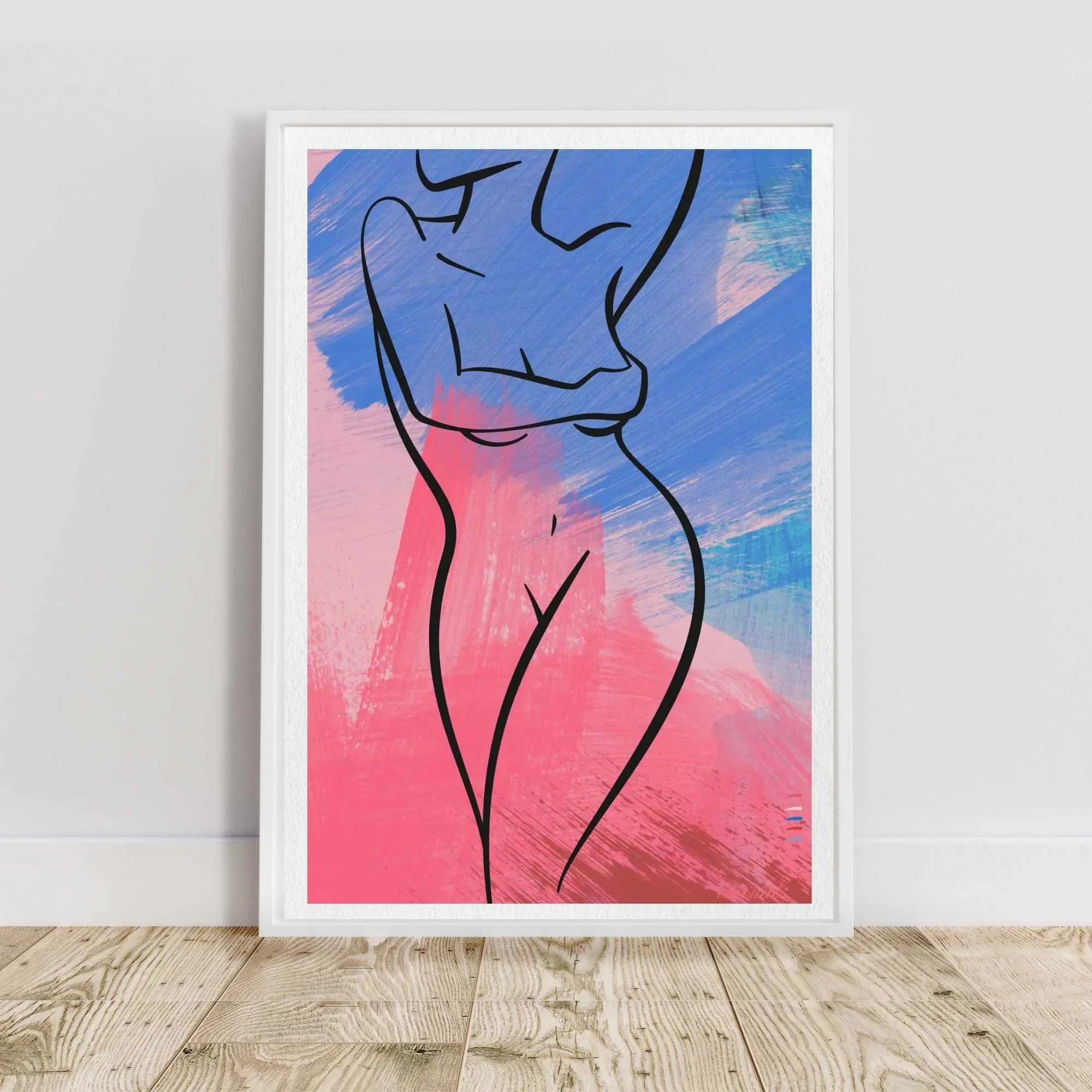 white framed blue figure print N10038 cnr_converted.webp