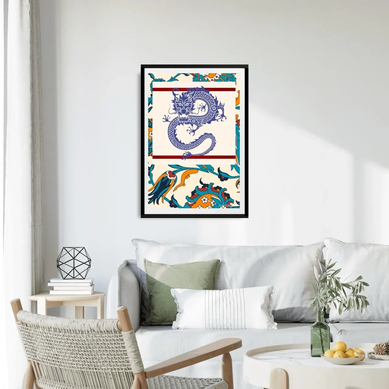 black framed oriental print. I10010 Large_converted.webp