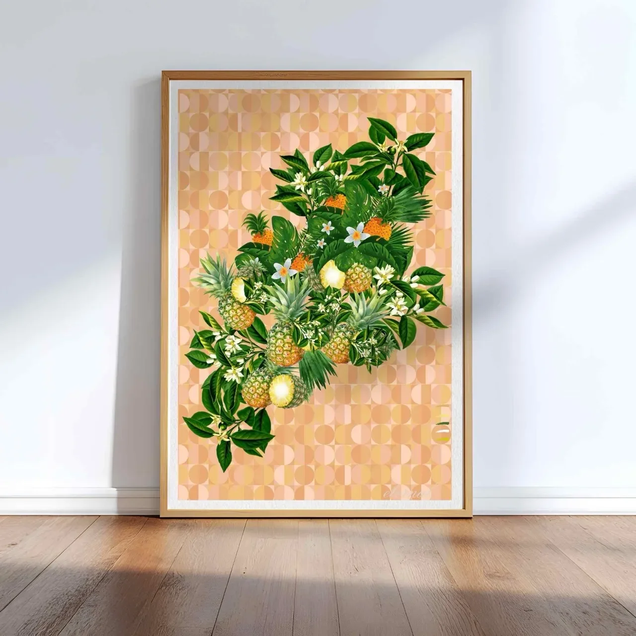 Tropical Pineapple Retro Wall Art Eternal Art Prints