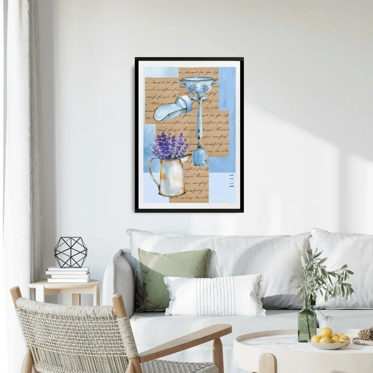 Vintage Charm in Lavender Blue Print - Special Edition Wall Art Eternal Art Prints - Eternal Art & Design