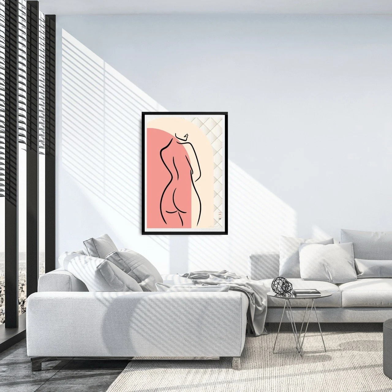 Female Figure with Orange Archway Wall Art Print, Sydney Artist - Eternal Art Prints - Eternal Art & Design