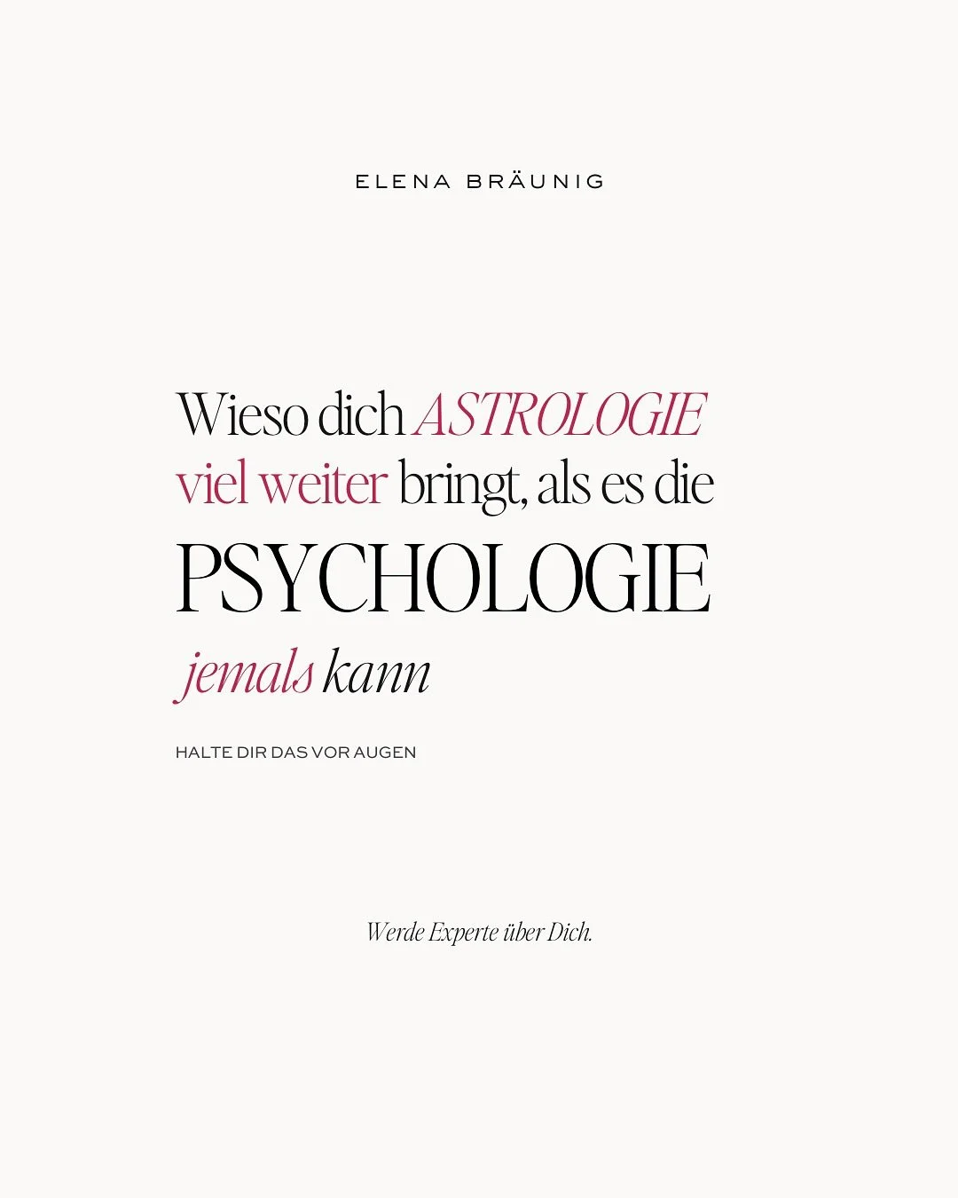 Jedes Tool, dass dich innerlich festigt oder mental st&auml;rkt, ist super. 

Da aber keiner von uns unendlich Zeit hat, macht es Sinn in das effektivste Tool dazu investieren. 

KEIN anderes Tool, bringt dir so schnell, effektiv &amp; vor allen Ding