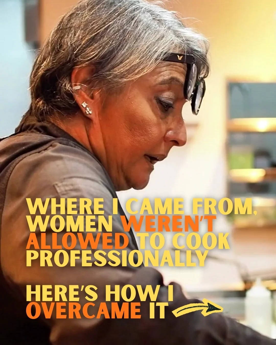 Where I come from, women weren't allowed to cook professionally.

I didn't accept that. 

I watched the best chicken being made, and chased a spice mix that made the dish memorable. 

Twenty five years later, that dish is still on my menu. My version