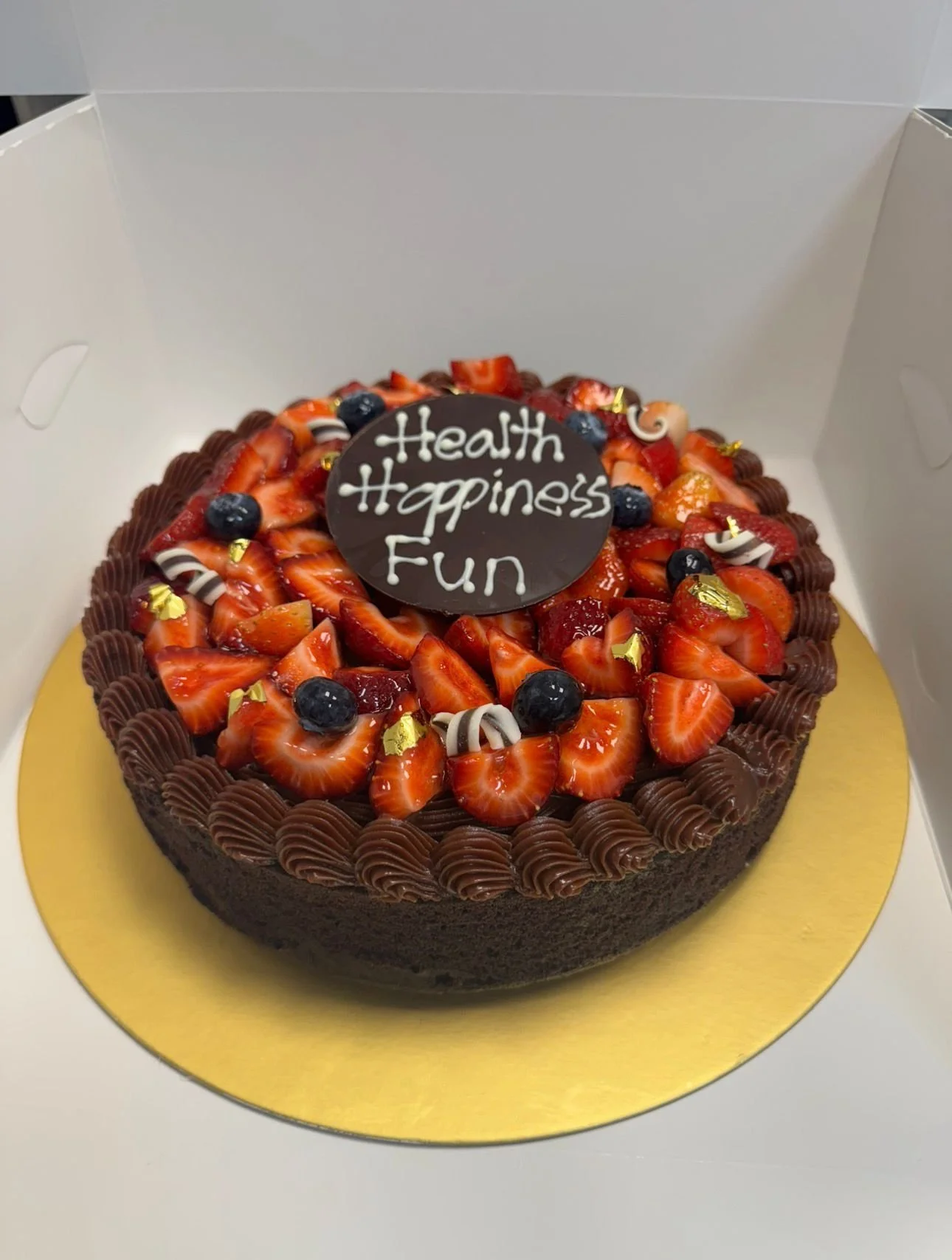 Salted Caramel with Dark Chocolate Brownie Cake