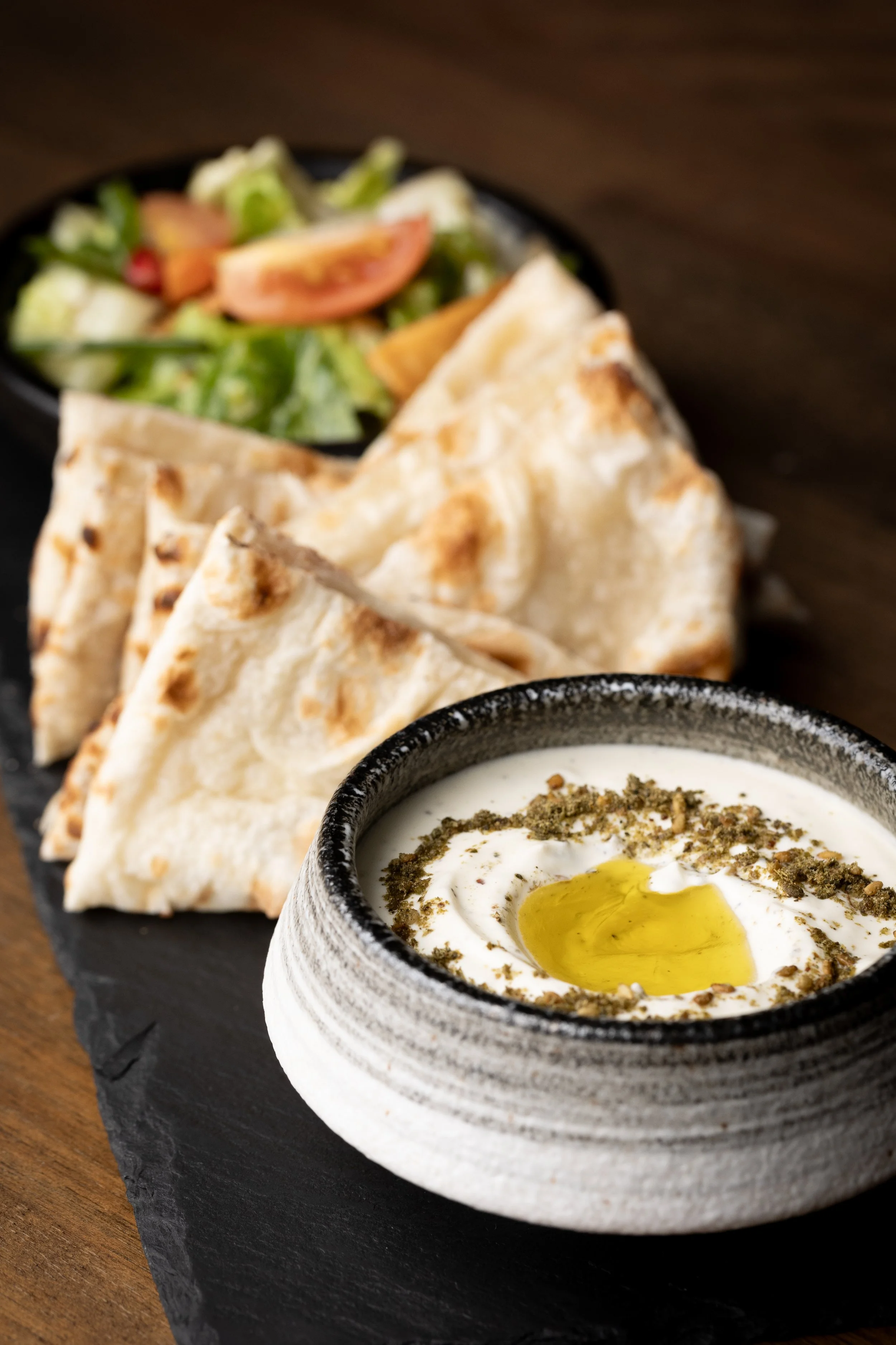 Labneh with Fattoush Salad
