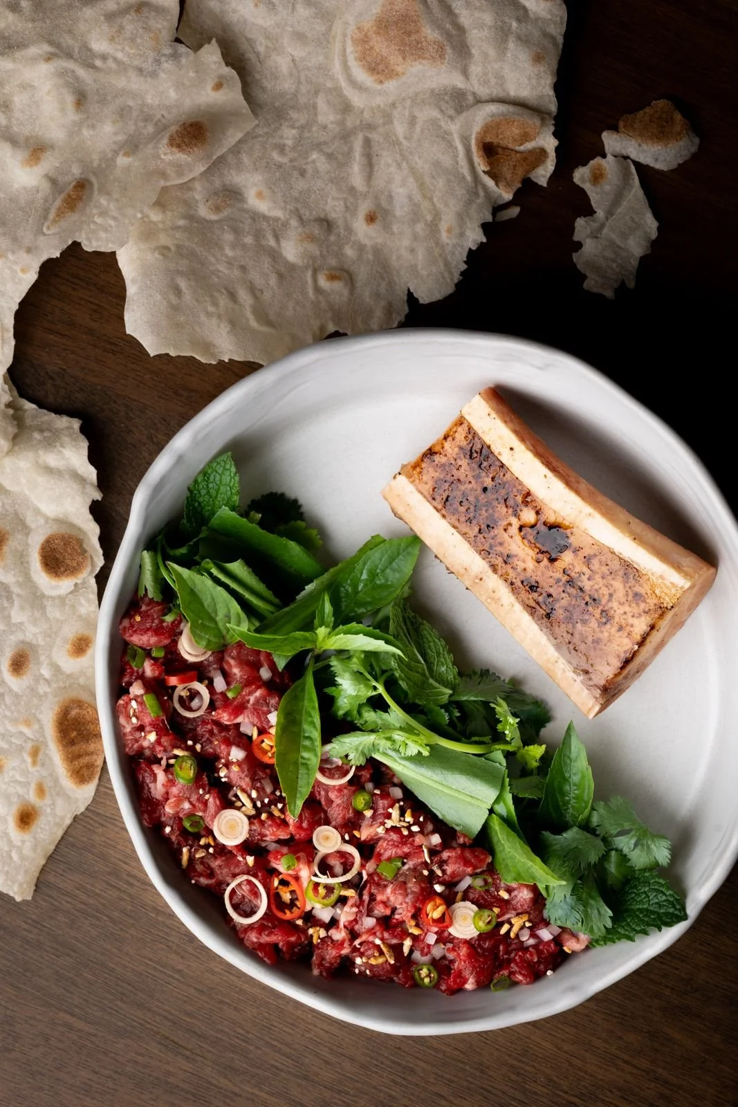 Cambodian Bone Marrow Larb