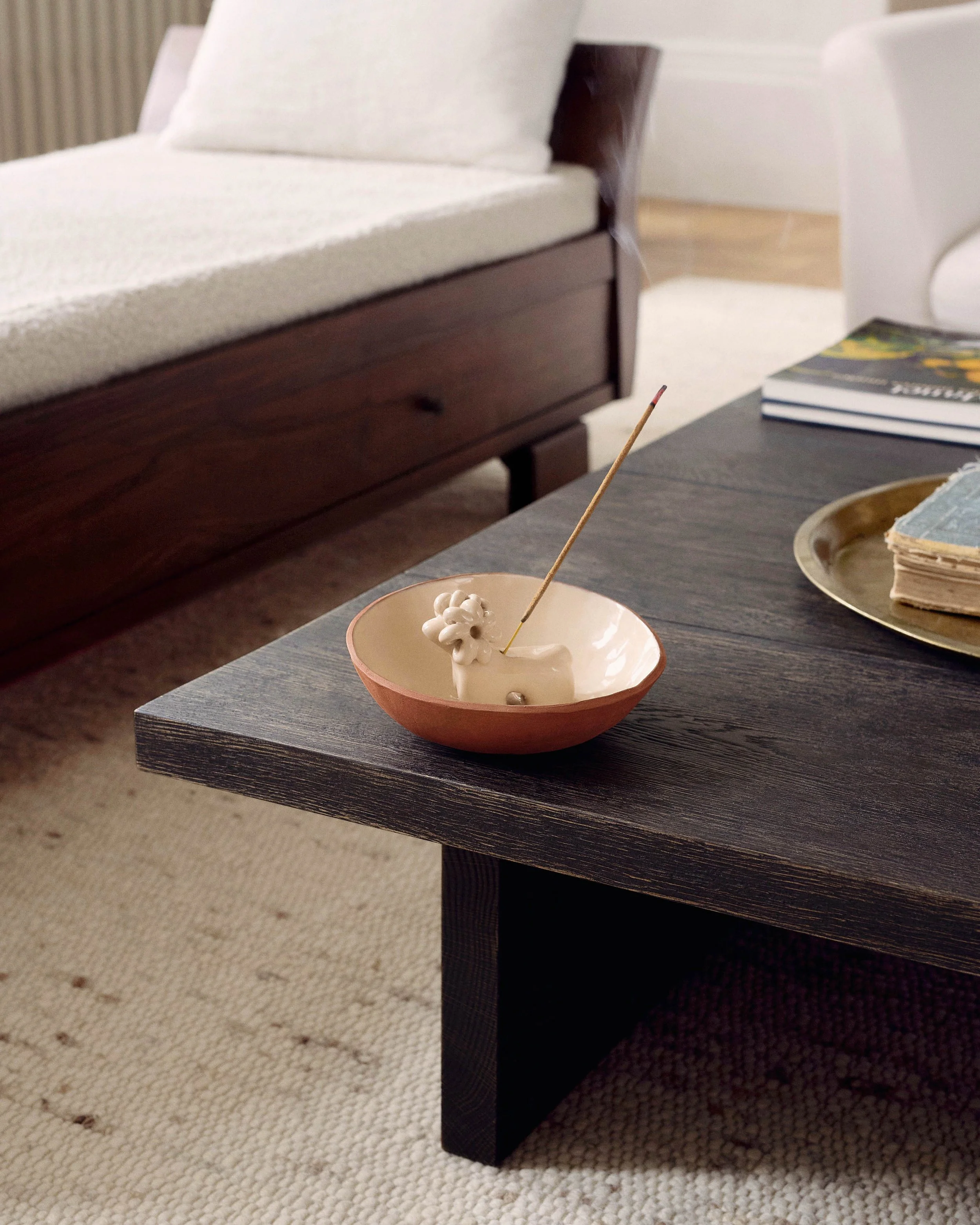 Caramel Ram Incense Plate