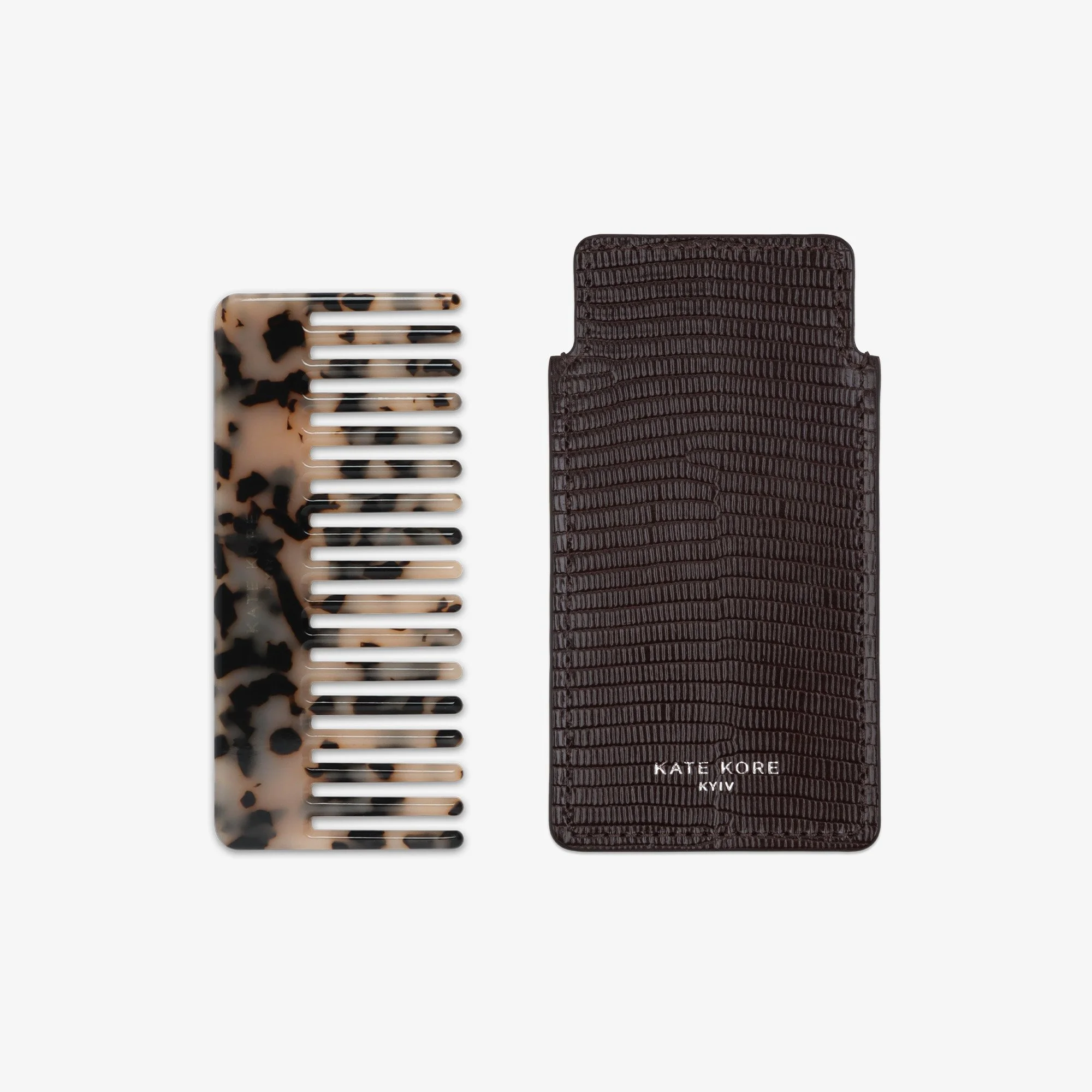 Kate Kore Comb Ivory_Iguana Chocolate beside.jpg