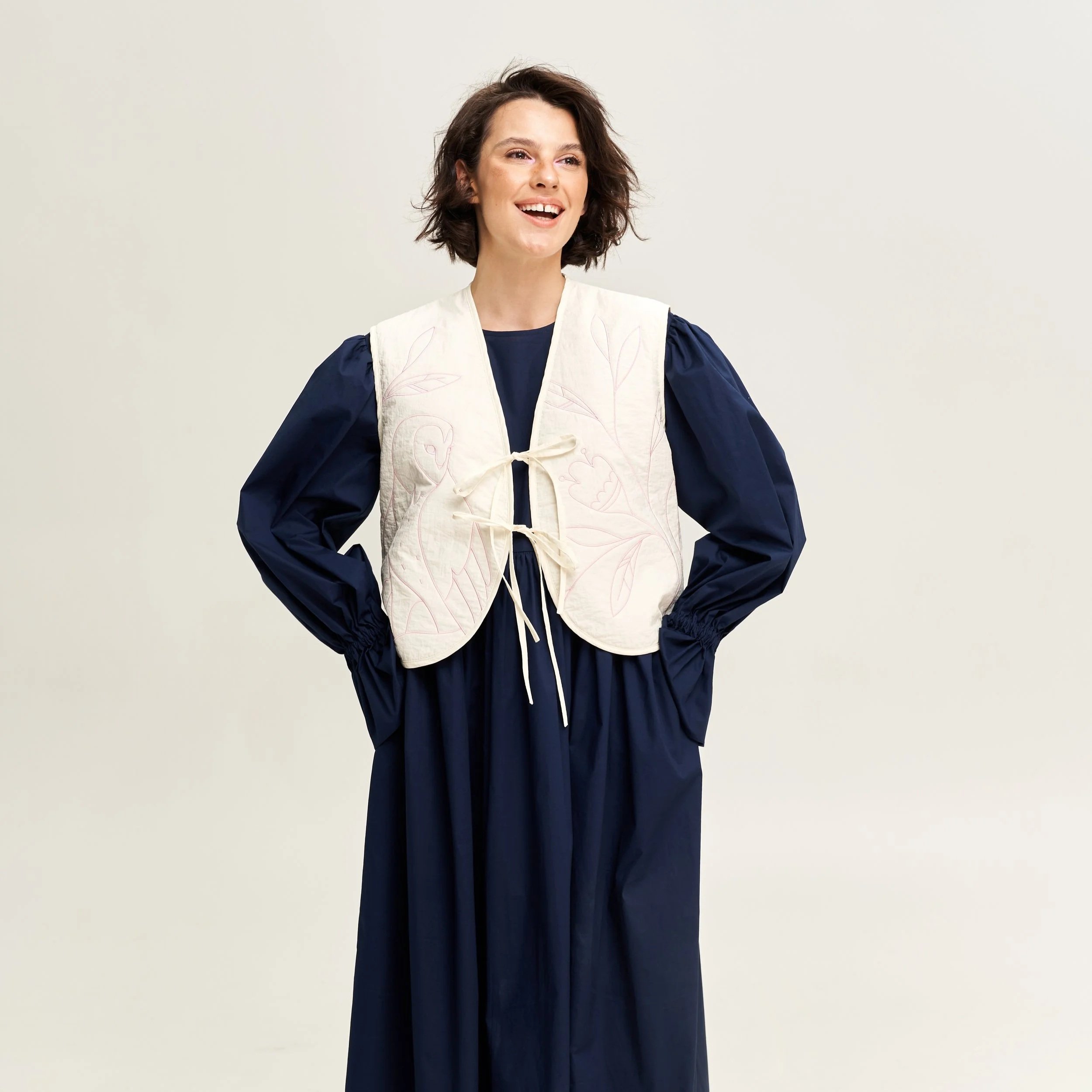 Vest with embroidery Owl