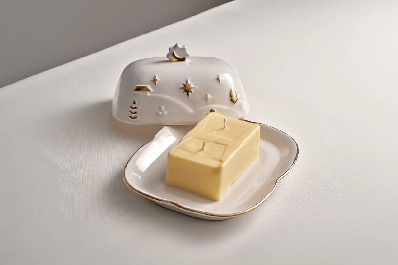 Morning-evening candle holder