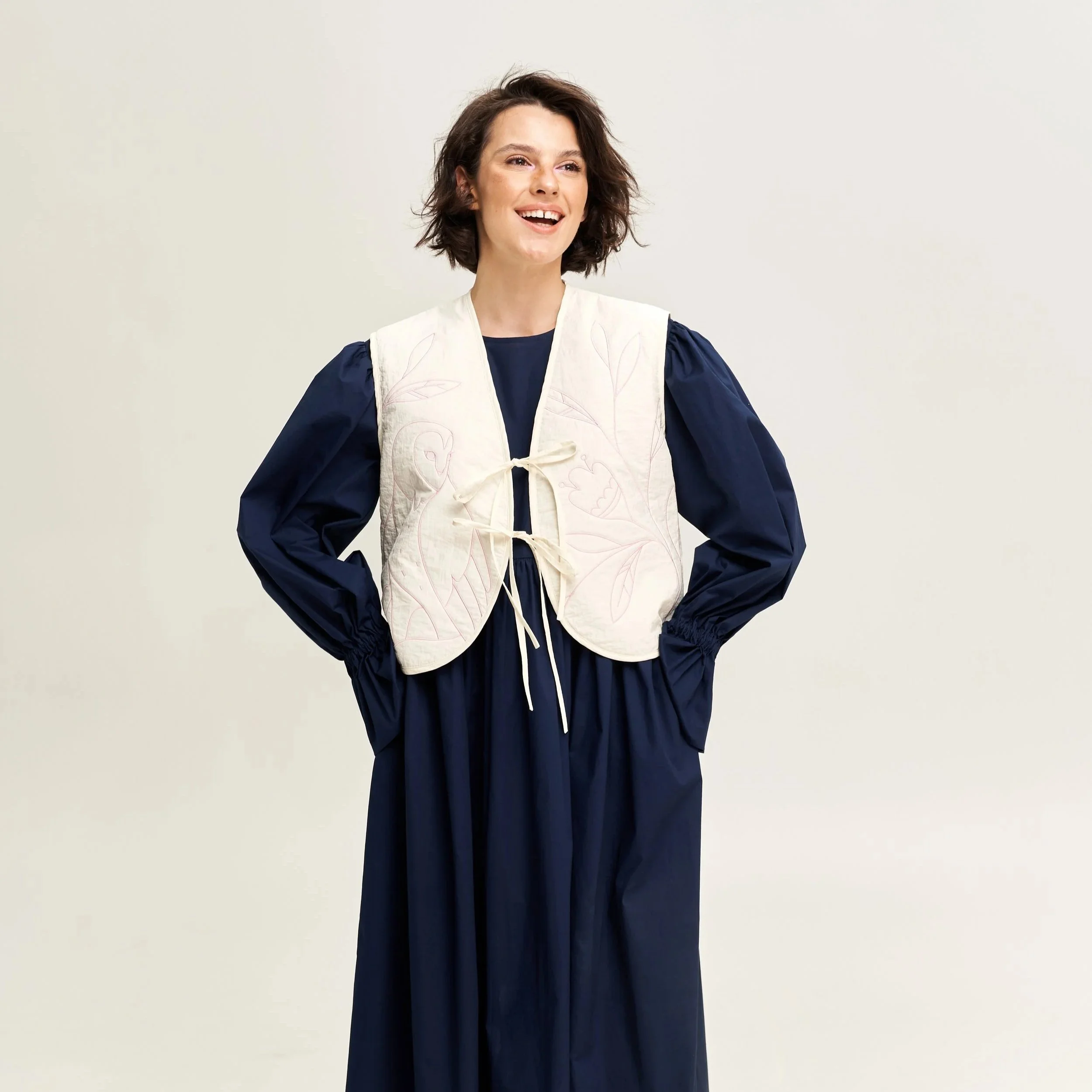 Vest with embroidery Owl