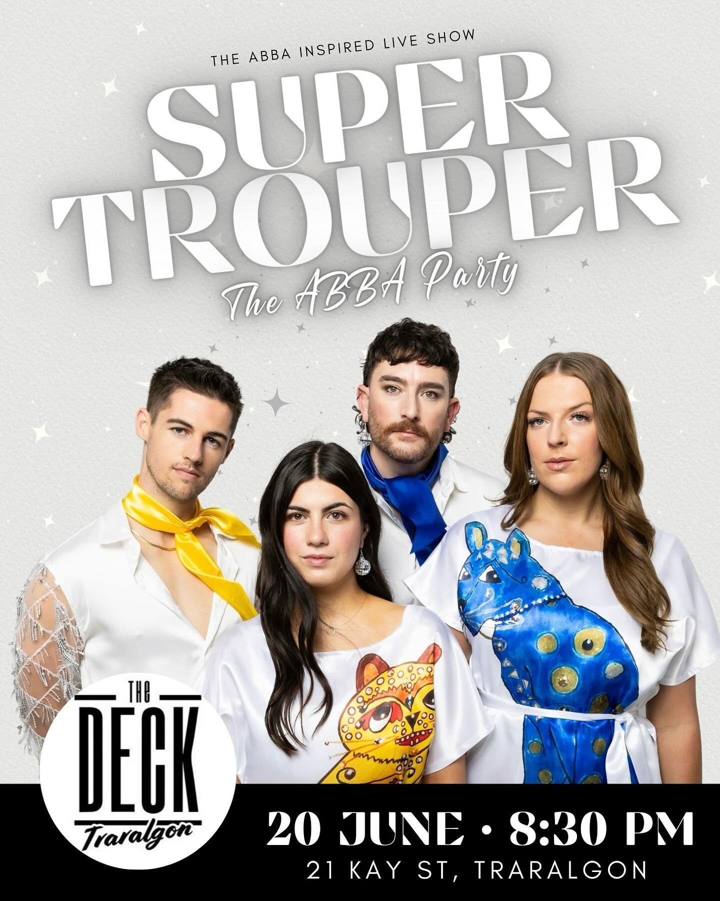 SHOW DATE ADDED:
✨TRARALGON : Friday 20th JUNE✨
$10 tickets available via @thedecktraralgon 
 See you there ! 🎉