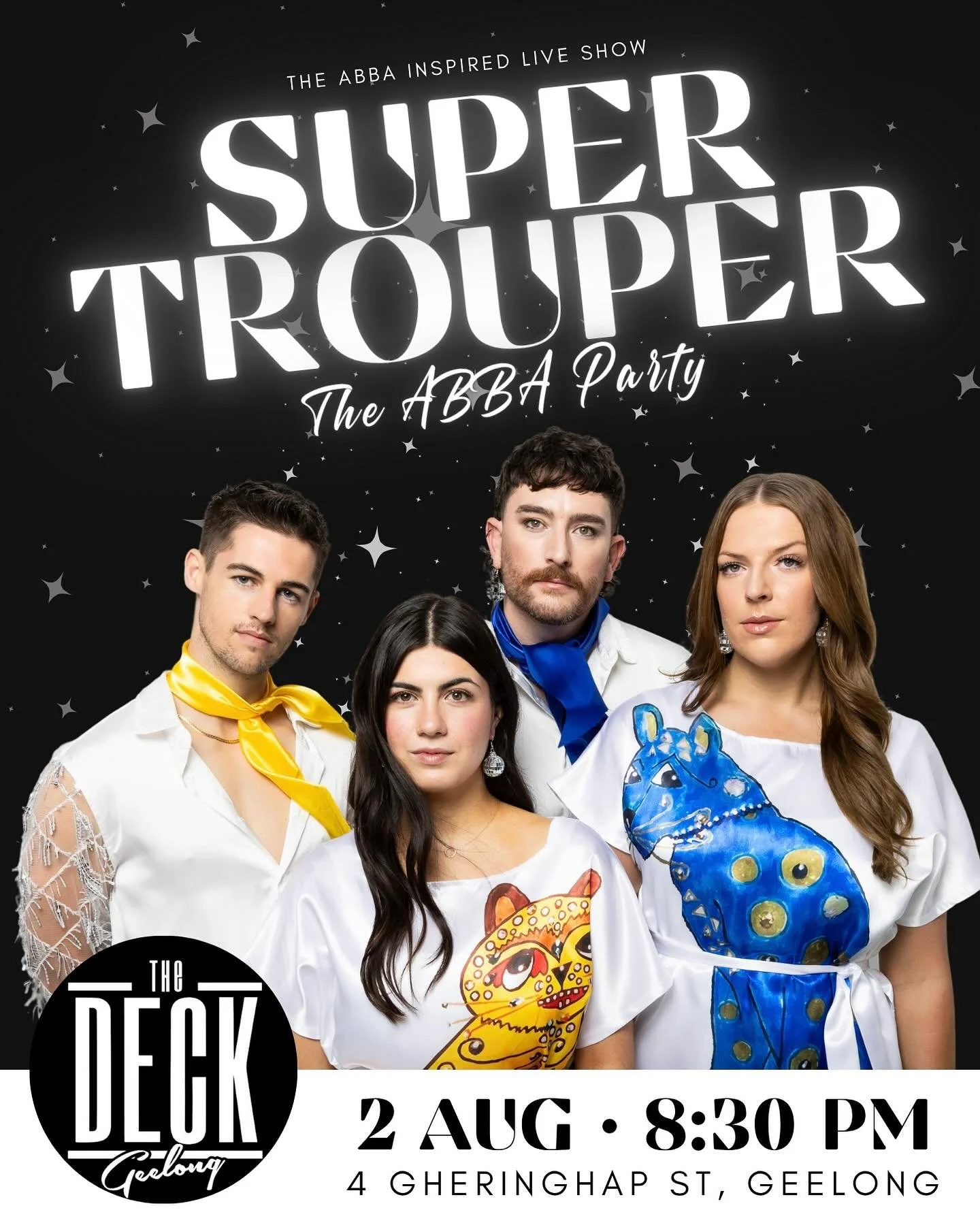 GEELONG ARE YOU READY ?! 🪩🕺🏼✨ 

$10 tickets via @the.deck.geelong !! 

Get your dancing shoes out cause it&rsquo;s time to party the ABBA way!