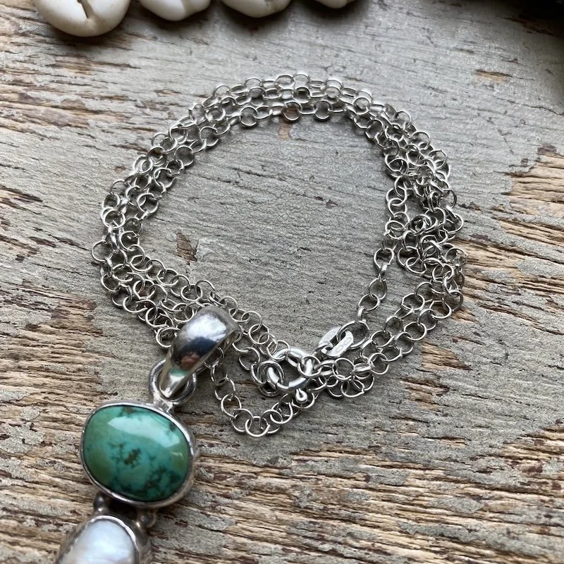 sterling silver turquoise and pearl necklace 4.jpeg
