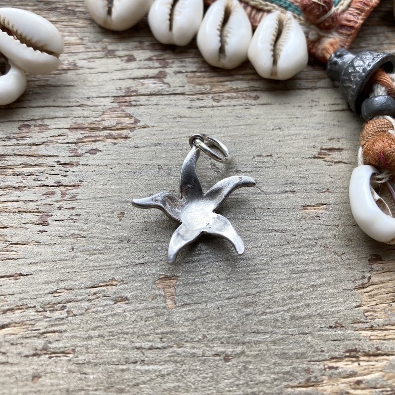 Fab Vintage Sterling Silver Starfish Pendant