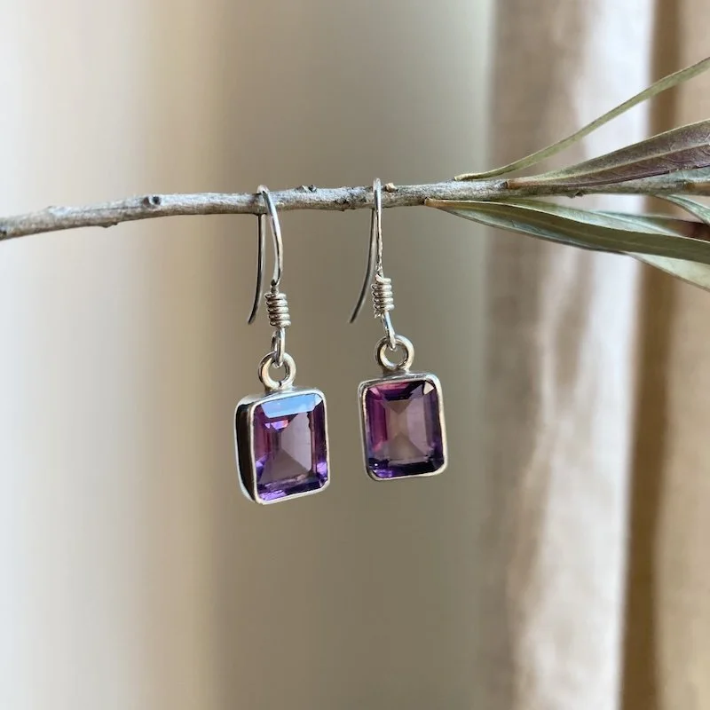 sterling silver faceted amethyst earrings 4.jpeg