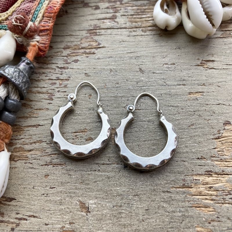 vintage sterling silver Creole hoops 2.jpeg