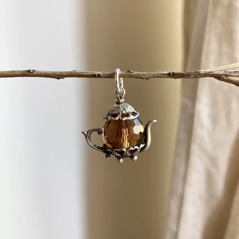 Vintage Sterling Silver Magical Teapot Pendant