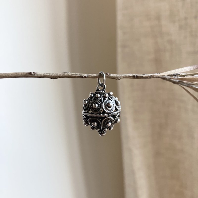Pretty Vintage Ornate Sterling Silver Pendant