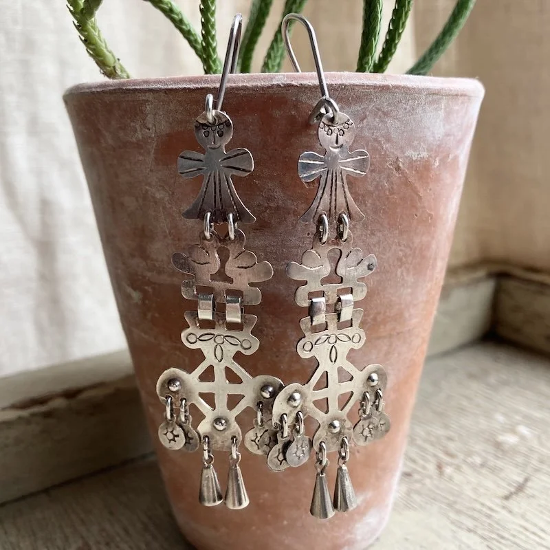 vintage 950 silver Mexican wedding earrings 4.jpeg