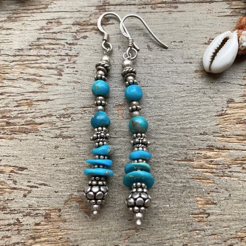 sterling silver and turquoise beaded earrings 4.jpeg