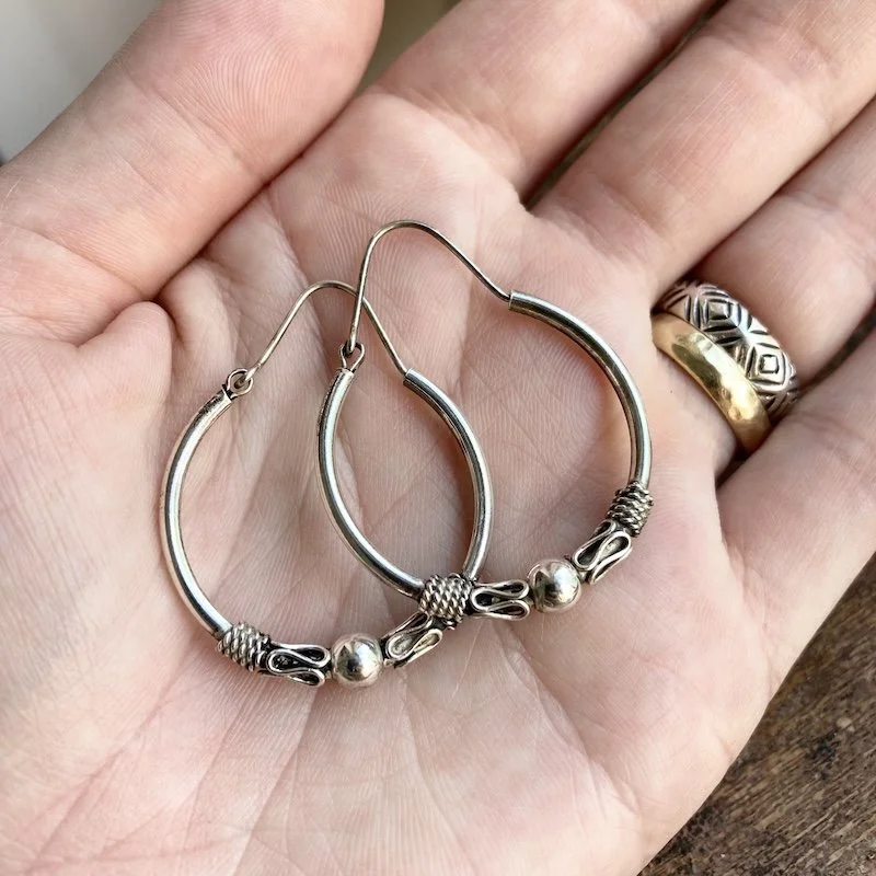 vintage sterling silver Bali hoops 3.jpeg