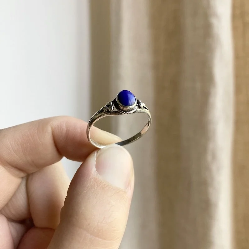 vintage sterling silver lapis lazuli ring 1.jpeg