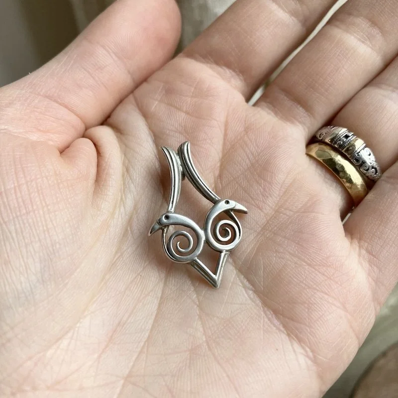 Sterling silver Ola Gorie bird pendant 3.jpeg