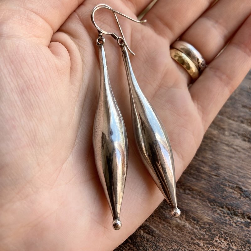 Amazing Vintage Sterling Silver Dangly Earrings