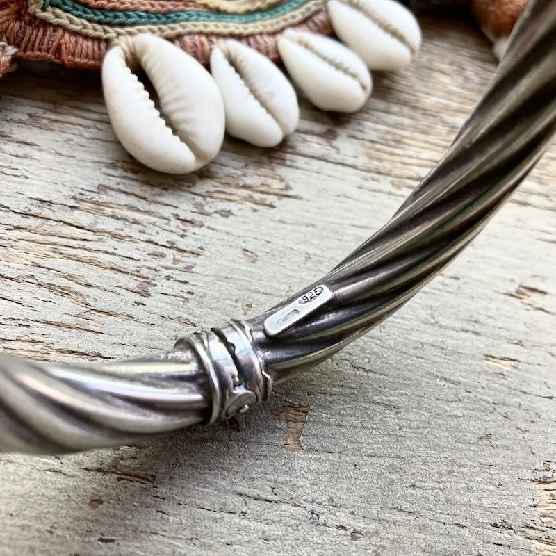 vintage chunky sterling silver twist bangle 4.jpeg